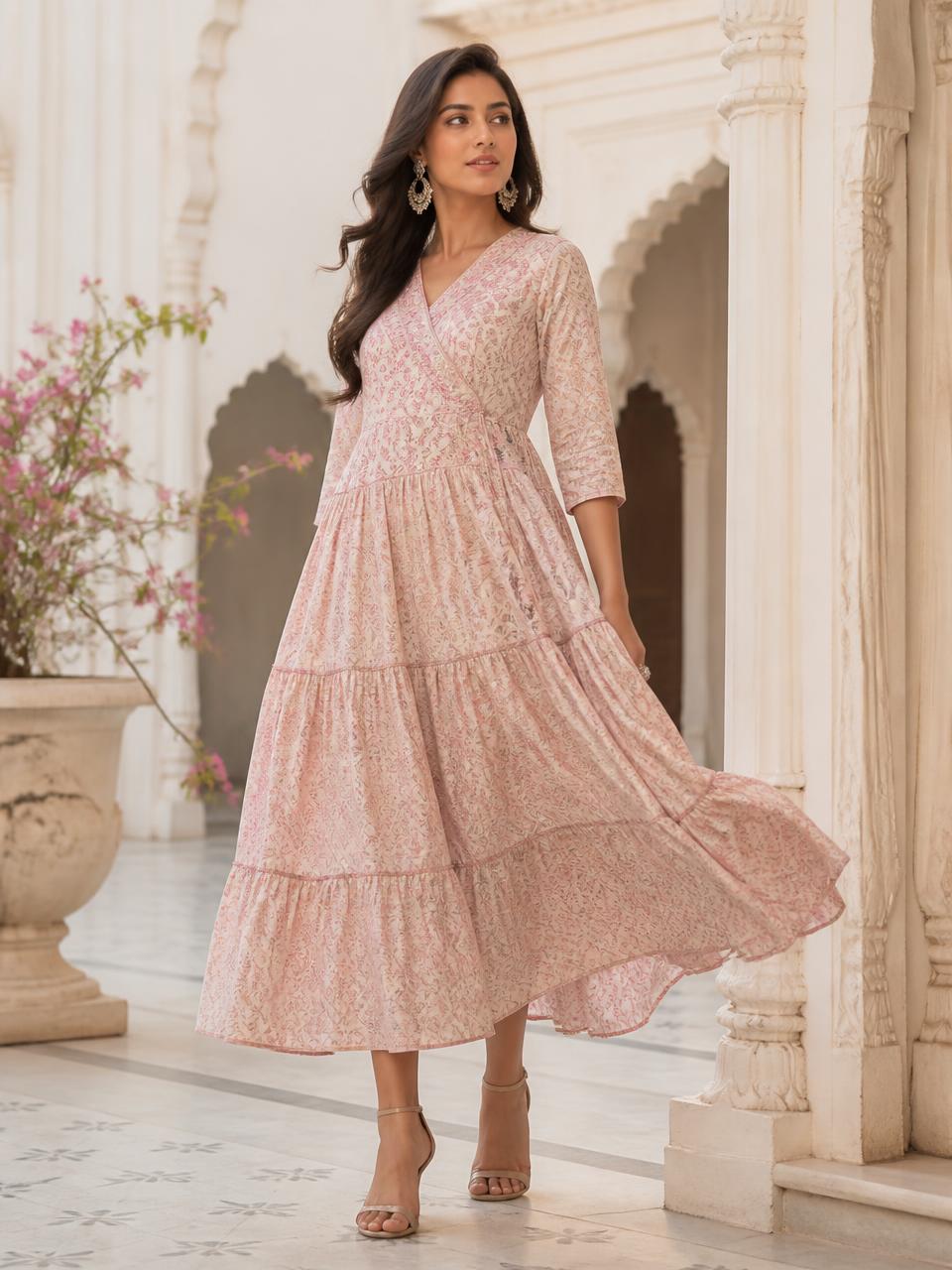 Blush Jaal Midi Dress